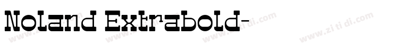 Noland Extrabold字体转换